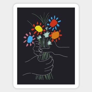 Bouquet - Picasso Line Art Sticker